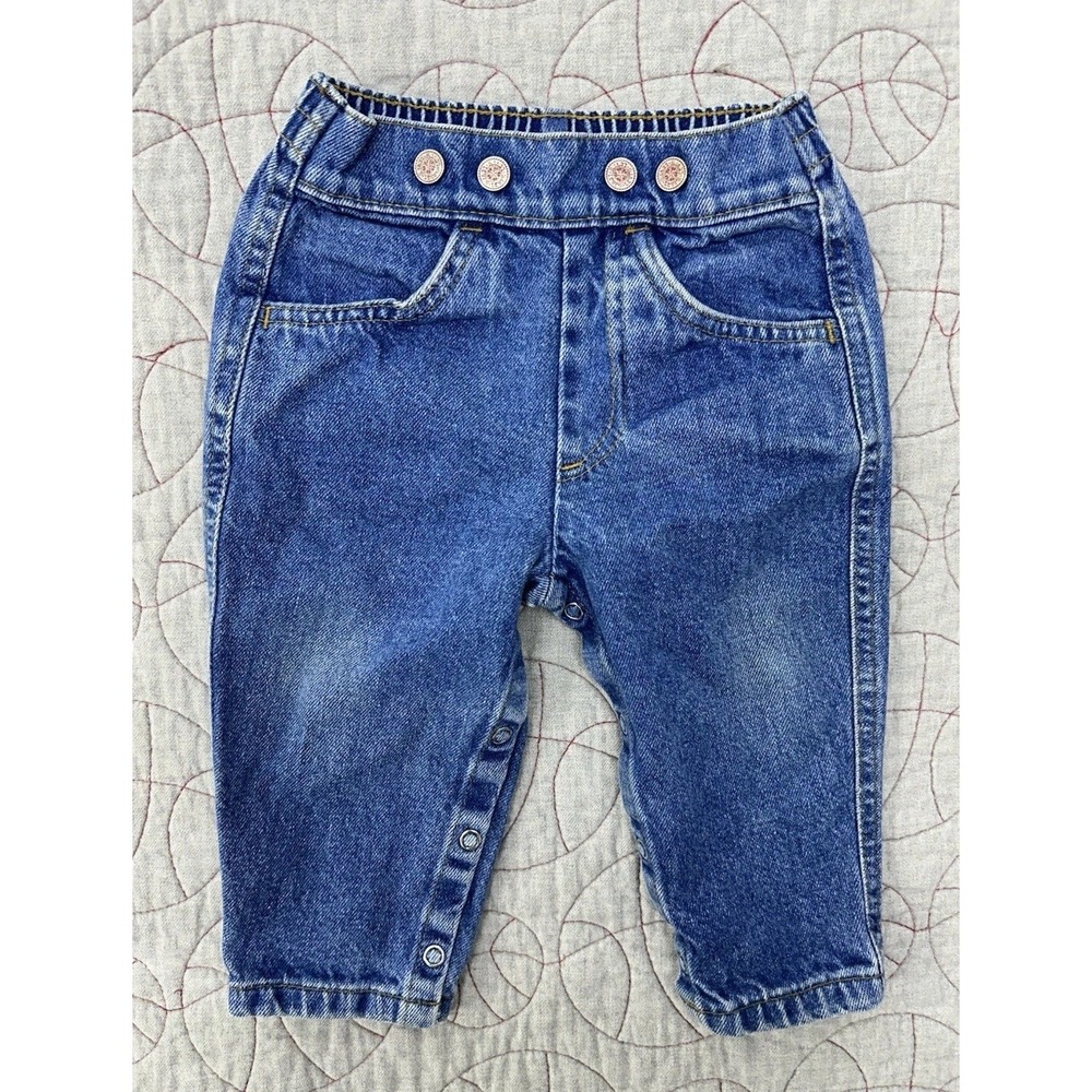 Levi's Snap Denim Jeans Blue Vintage 90s Made in USA / Baby's 18 Months